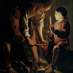 francais saint joseph charpentier hl josef als zimmermann georges de la tour